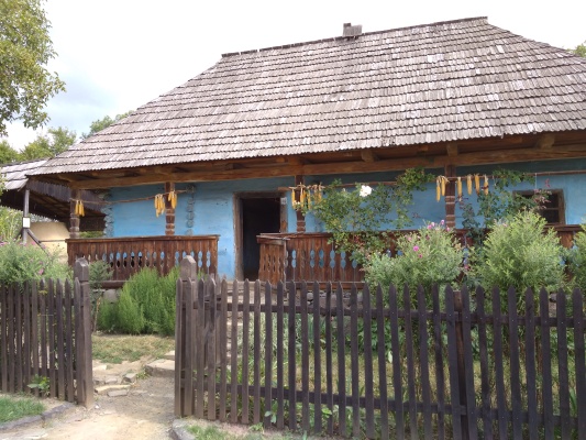 Huculské obydlí v užhorodském skanzenu